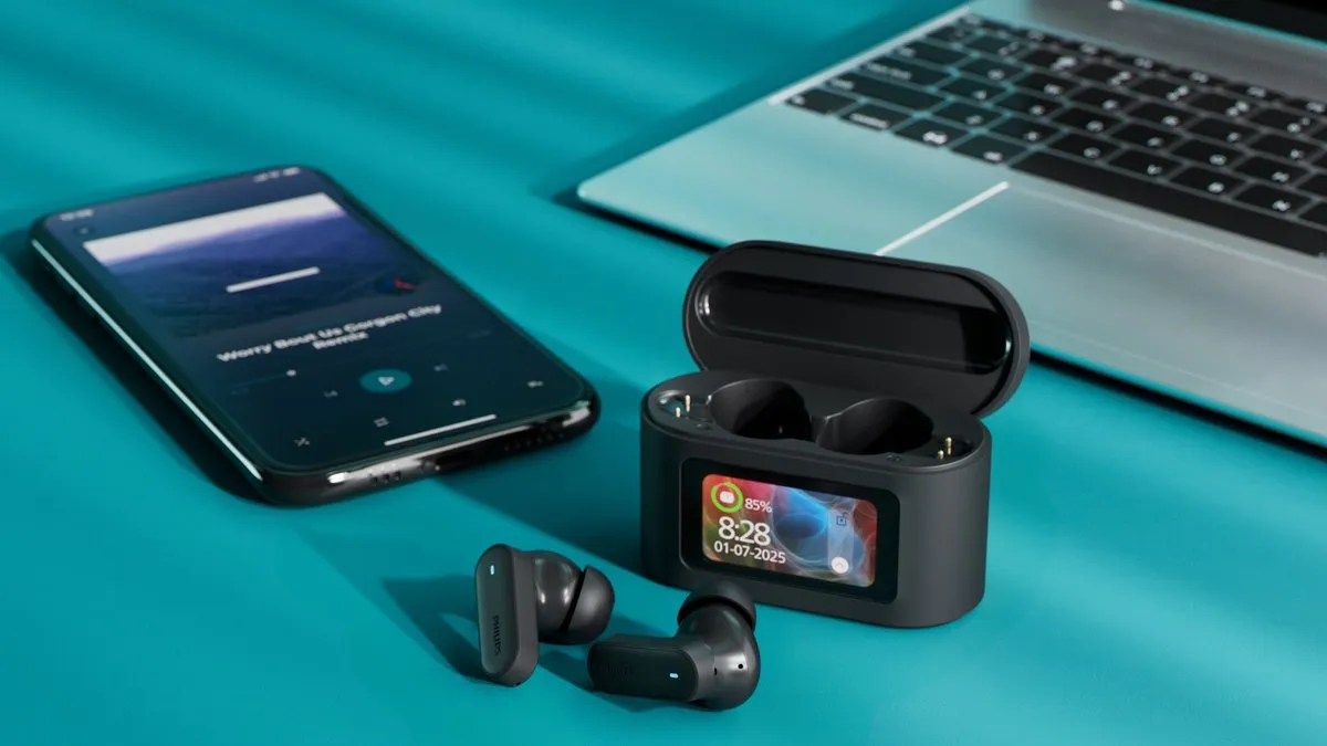 Philips TAT6000BK/00 True Wireless Oordopjes - 28 uur - Zwart