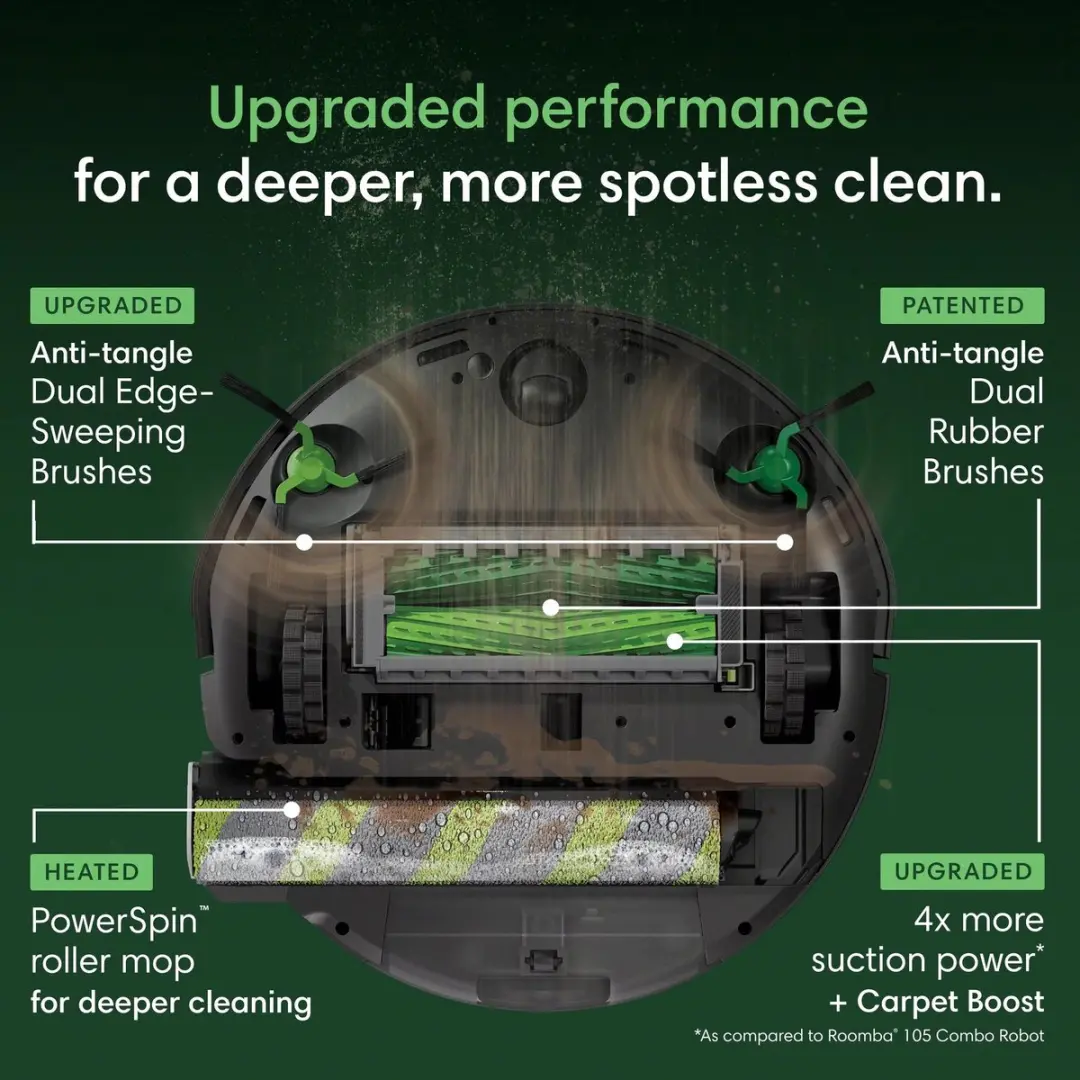 iRobot Roomba Combo Max 775 Robotstofzuiger - Zwart - afbeelding 6 van 6