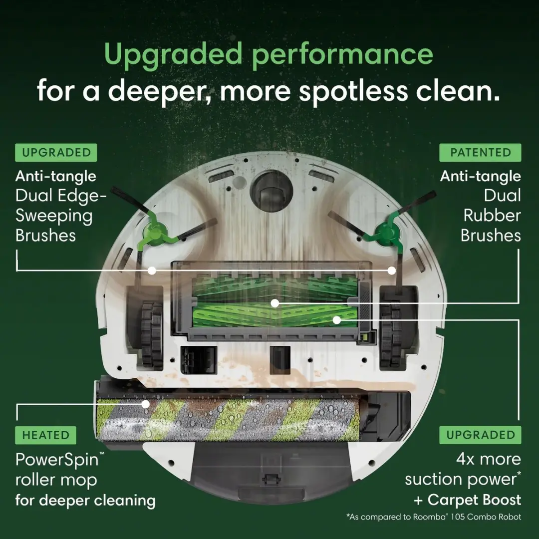 iRobot Roomba Combo Max 775 Robotstofzuiger - Wit - afbeelding 6 van 6