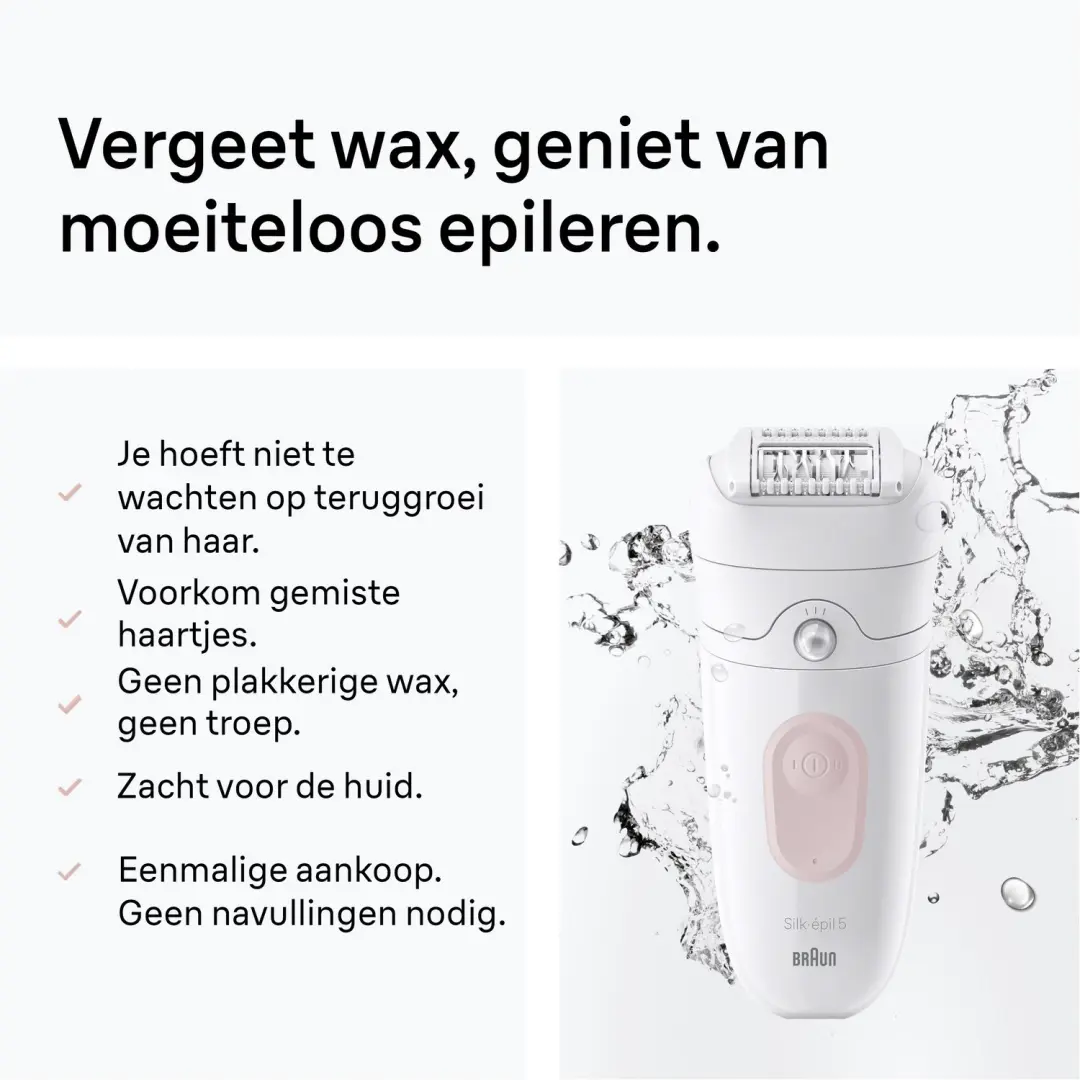Braun Silk-épil 5 SE5-000 Epilator - Roze - afbeelding 3 van 6