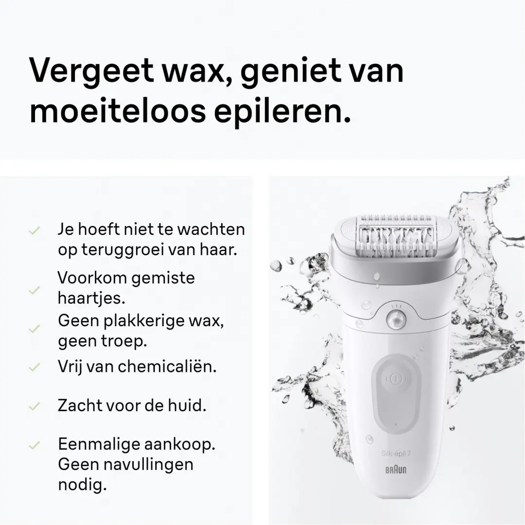 Braun Silk-épil 7 SE7-000 Epilator - Nat & Droog - afbeelding 3 van 6