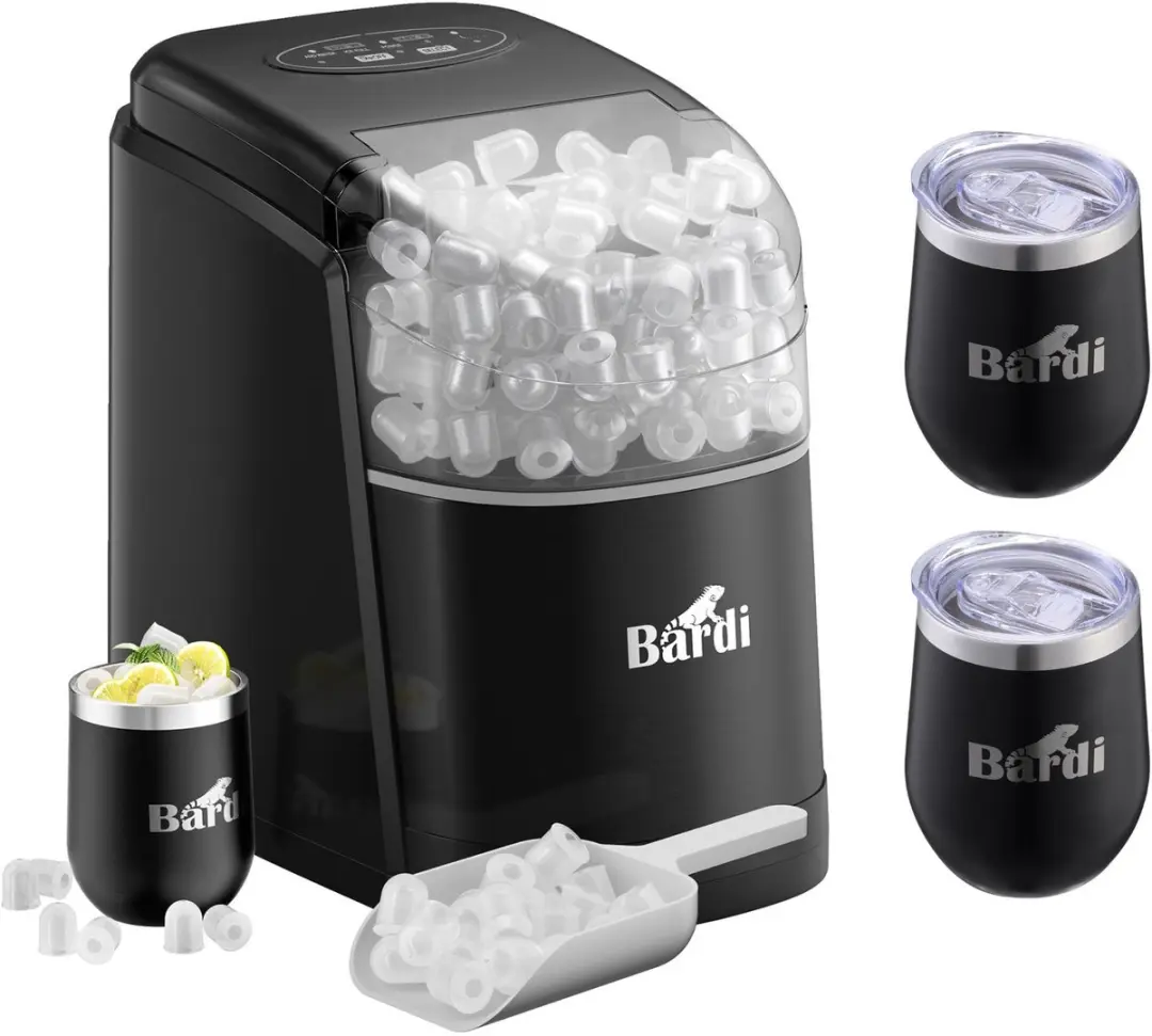 Luxe volledige set met 3 Bardi RVS dubbelwandige thermosbekers