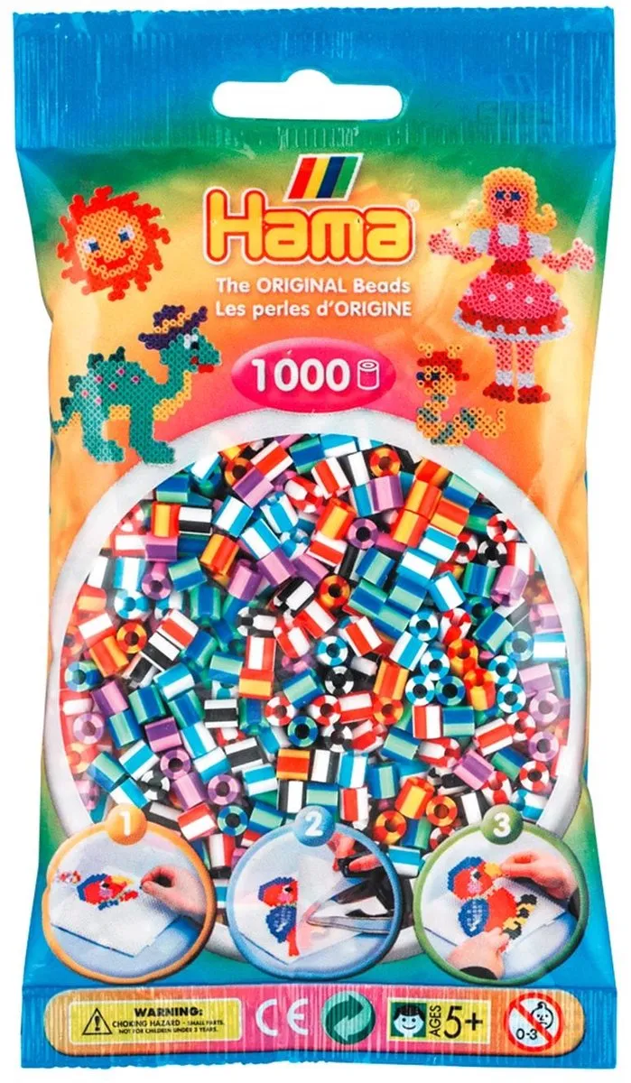 Hama Strijkkralen 1000 Stuks - 2 Kleuren Multi