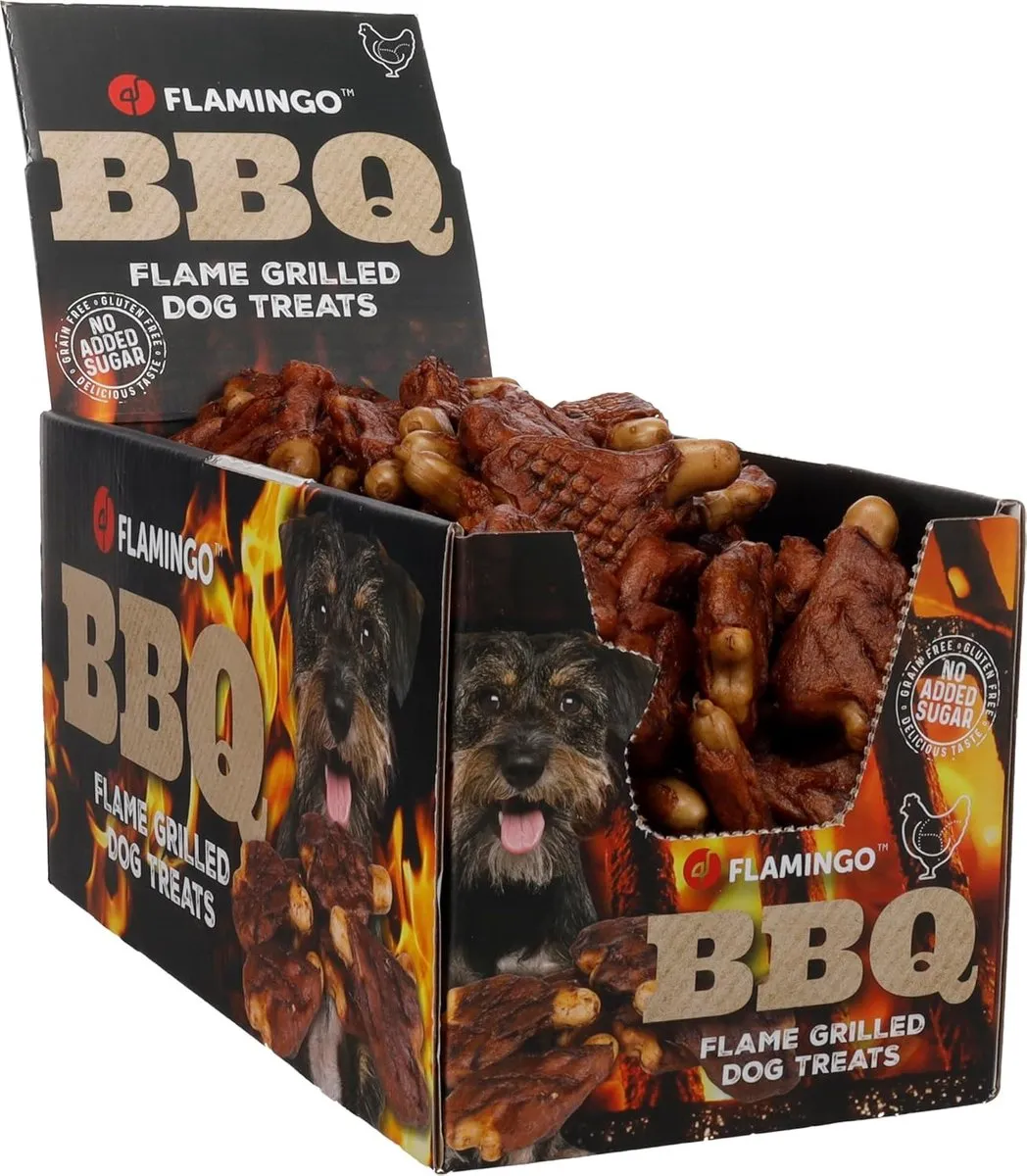 Flamingo BBQ T-bone Hondensnack 2kg - Kip & Zoete Aardappel