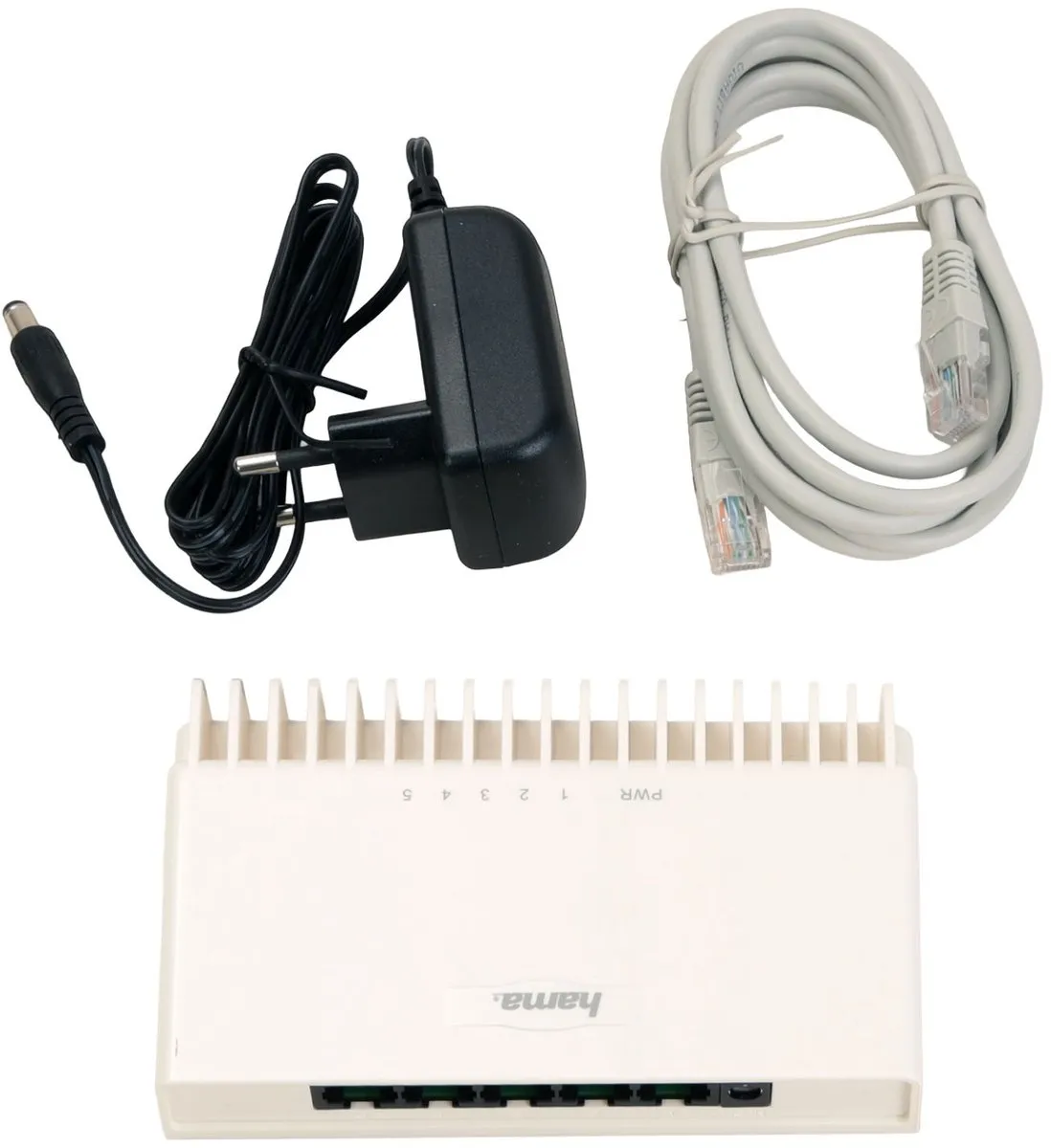 Hama 5-Poorts Netwerk Switch 10/100 Mbps - Wit