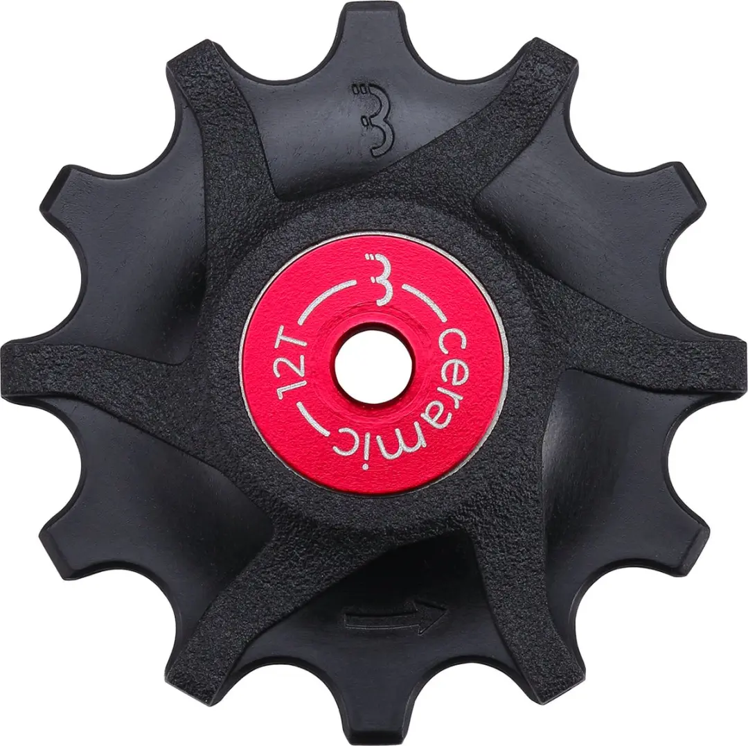 BBB Cycling RollerBoys Ceramic 12T BDP-16 Derailleurwieltjes - Zwart - afbeelding 3 van 6