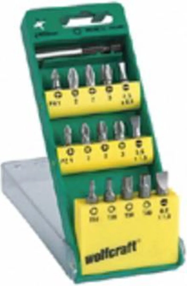 Wolfcraft Bit-box 16-delig