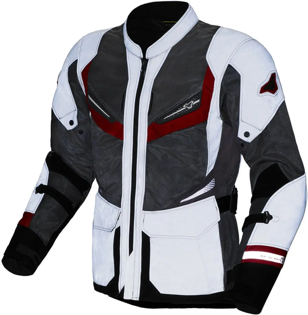 Macna Aerocon NightEye Motorfiets textiel jas -