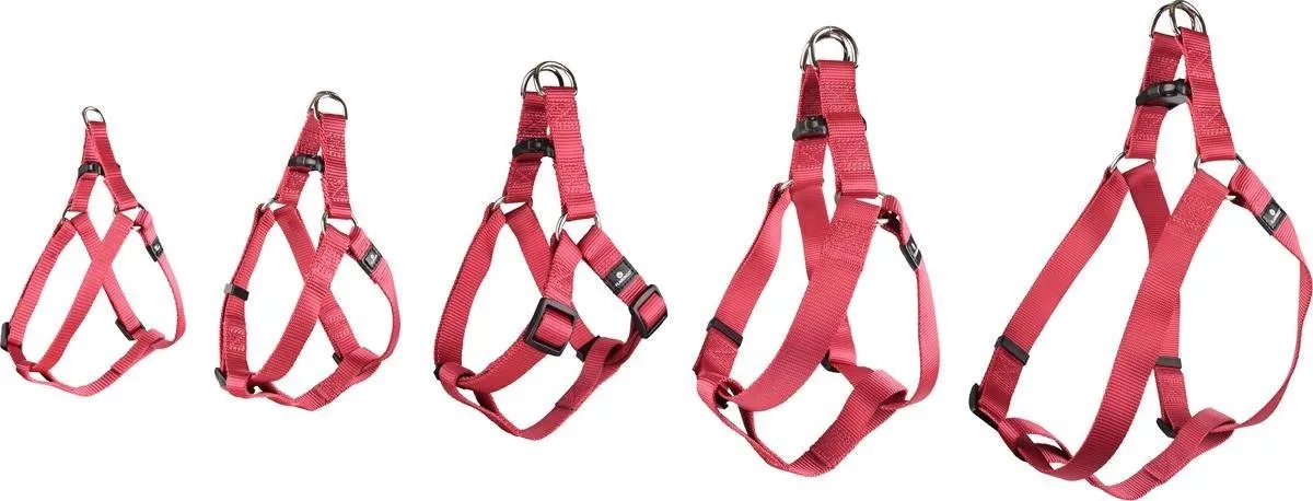 Flamingo Ziggi Step&go Hondenharnas - Kersenrood XS 20-35cm