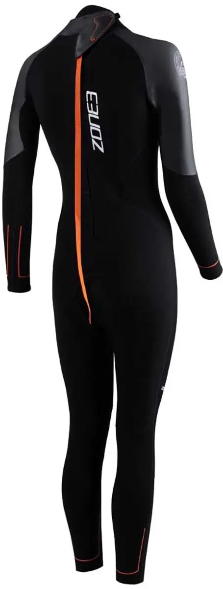 Zone3 Active-Flex Wetsuit Dames SM - Zwart/Orange - afbeelding 2 van 6
