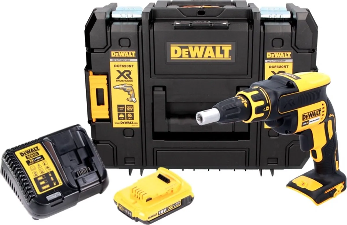 DeWalt DCF620D1 Accu-Schroevendraaier Gipsplaten 18V 30Nm - 2000mAh - afbeelding 3 van 5
