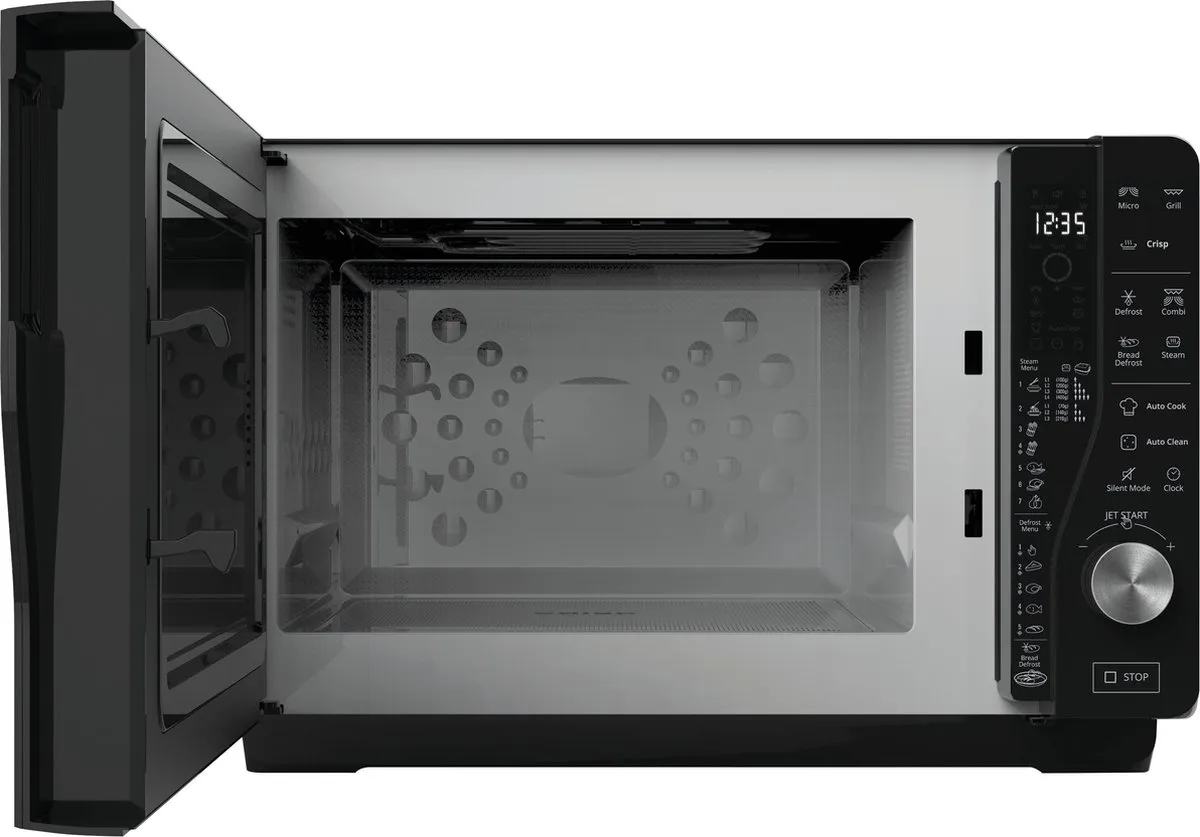 Whirlpool Extra Space MWF427SL Magnetron 800W - Zwart/zilver