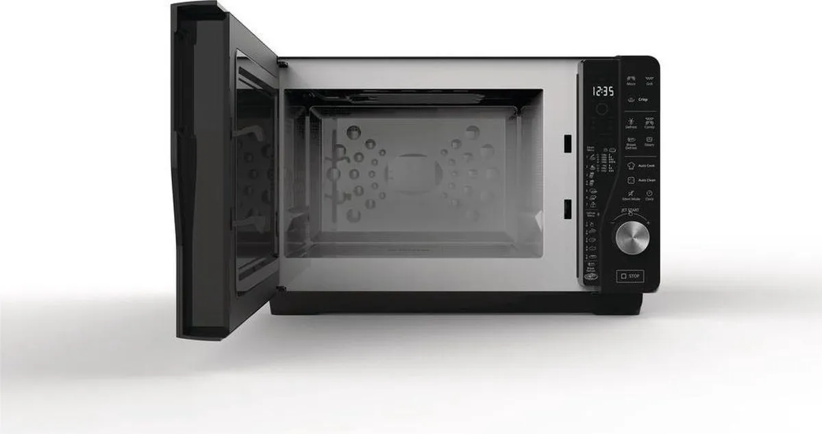 Whirlpool Extra Space MWF427SL Magnetron 800W - Zwart/zilver