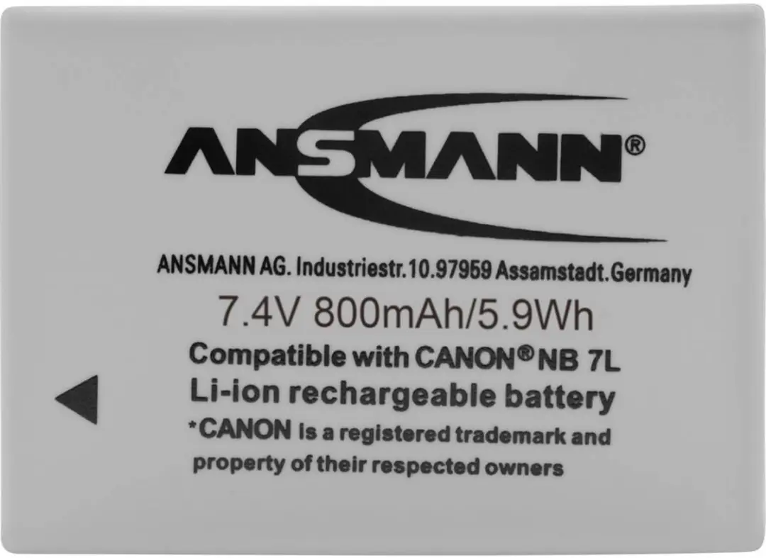 Ansmann A-Can NB7L Accupack - 900mAh - afbeelding 4 van 6