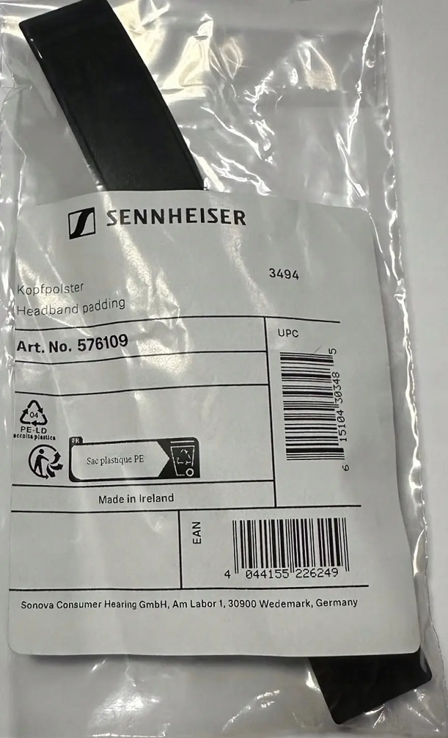 Sennheiser Hoofdband Kussen voor HD 600/650/660S/660S2 (Origineel)