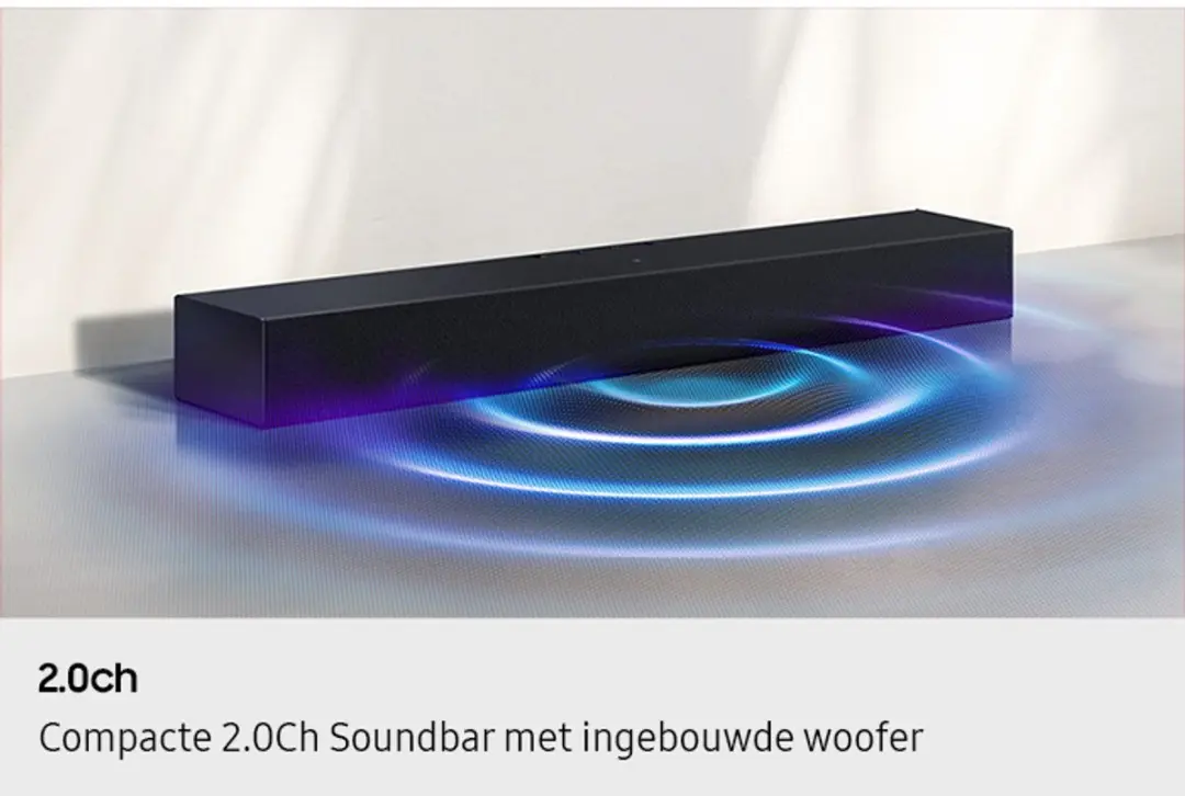 Samsung Essential C-Series Soundbar HW-B400F - Zwart - afbeelding 5 van 6