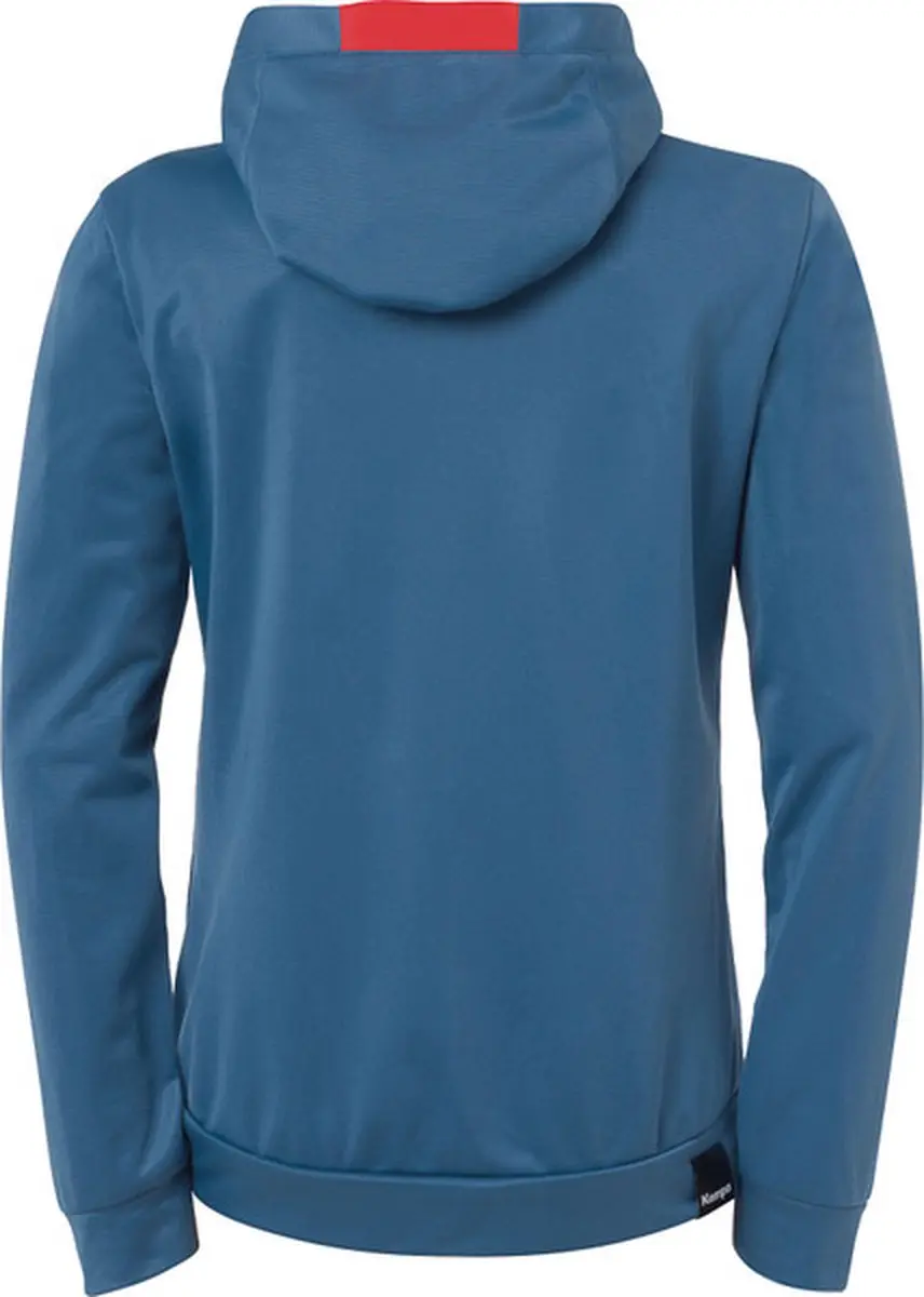 Kempa Player Hood Jacket Dames - grijs/rood - afbeelding 2 van 4