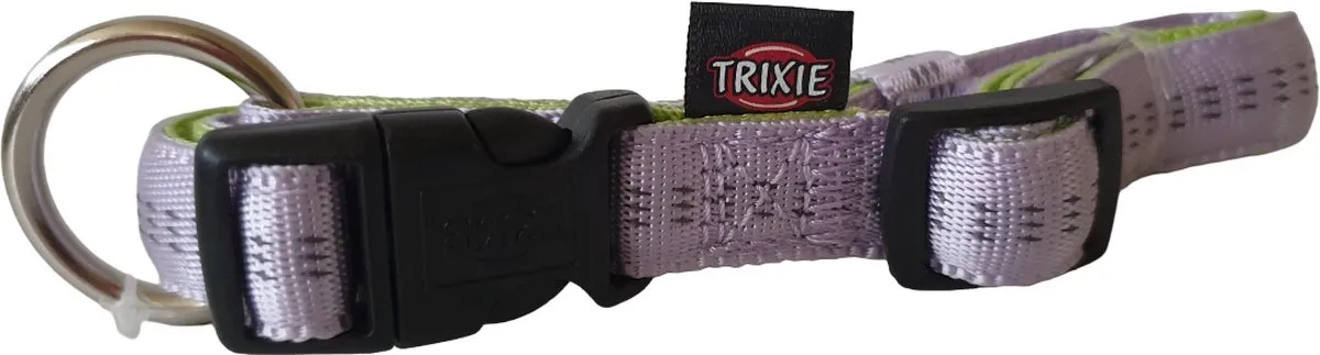 Trixie Softline Elegance Halsband - 30-45cm Lila/Groen
