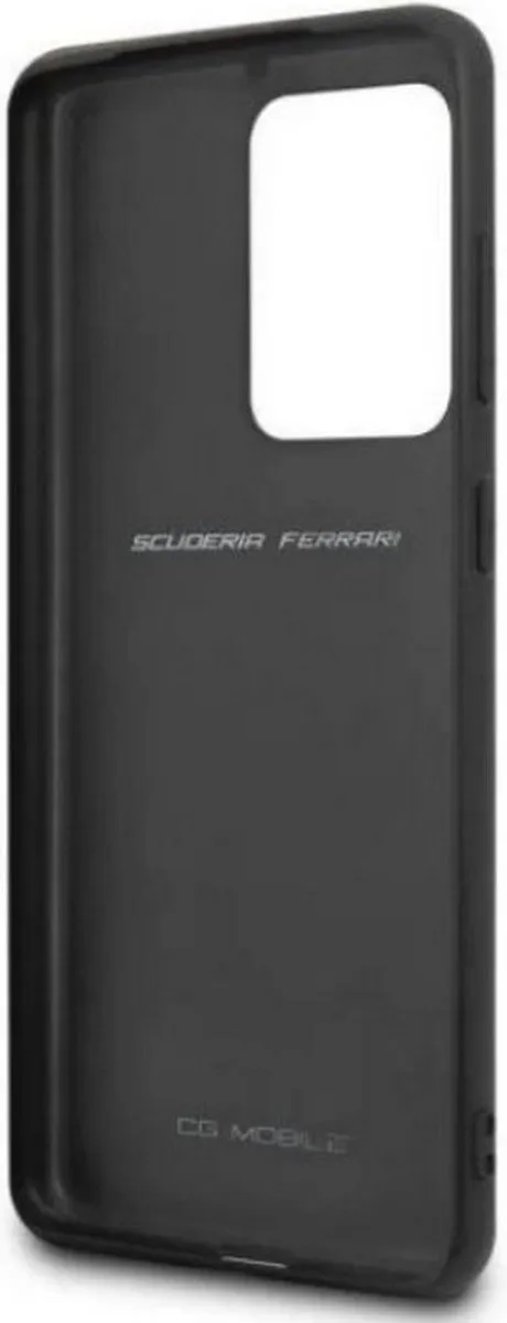 Ferrari Heritage Leather Back Case Samsung Galaxy S20 Ultra - Rood