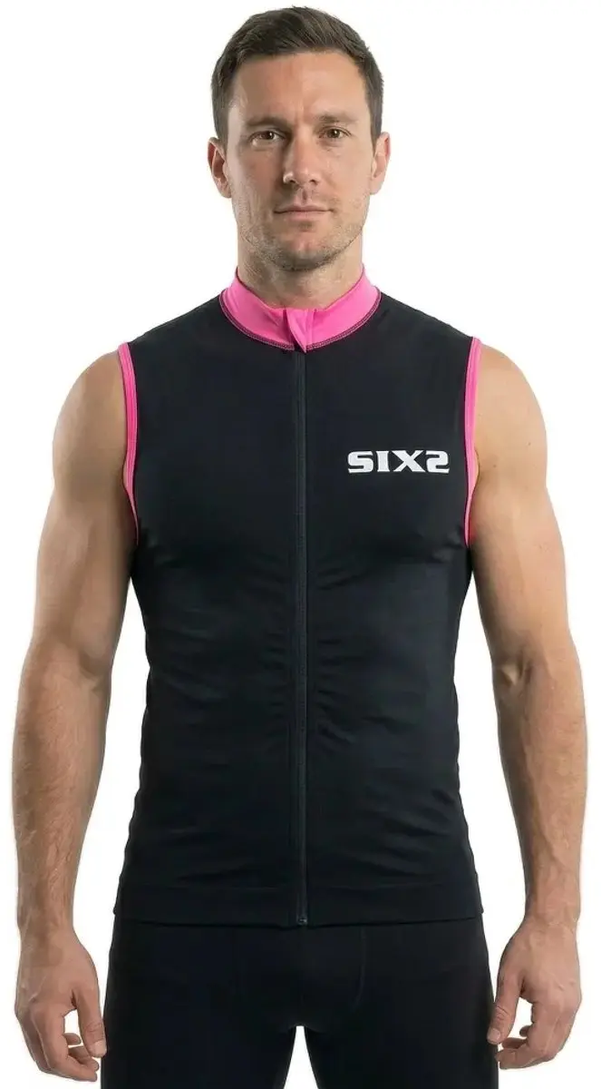 Sixs Stripes Mouwloos Fietstrui Zwart XL Man
