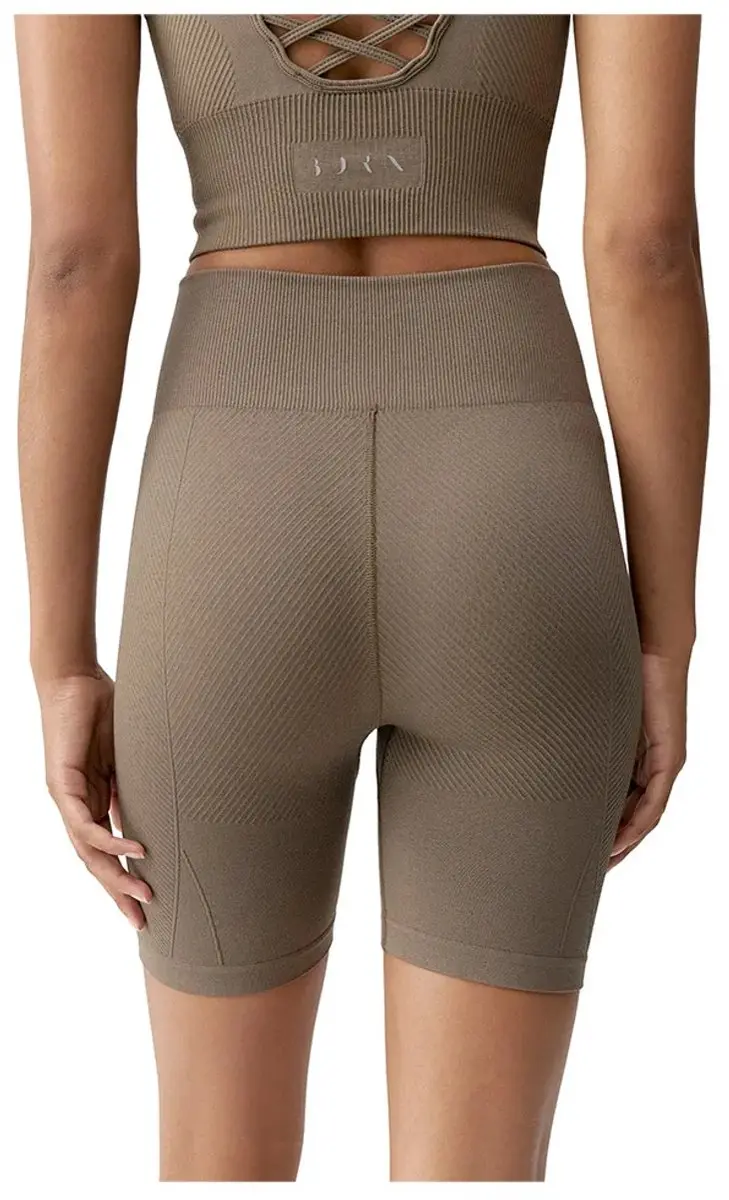 Born Living Yoga India Korte Broek - L - Bruin - afbeelding 2 van 4