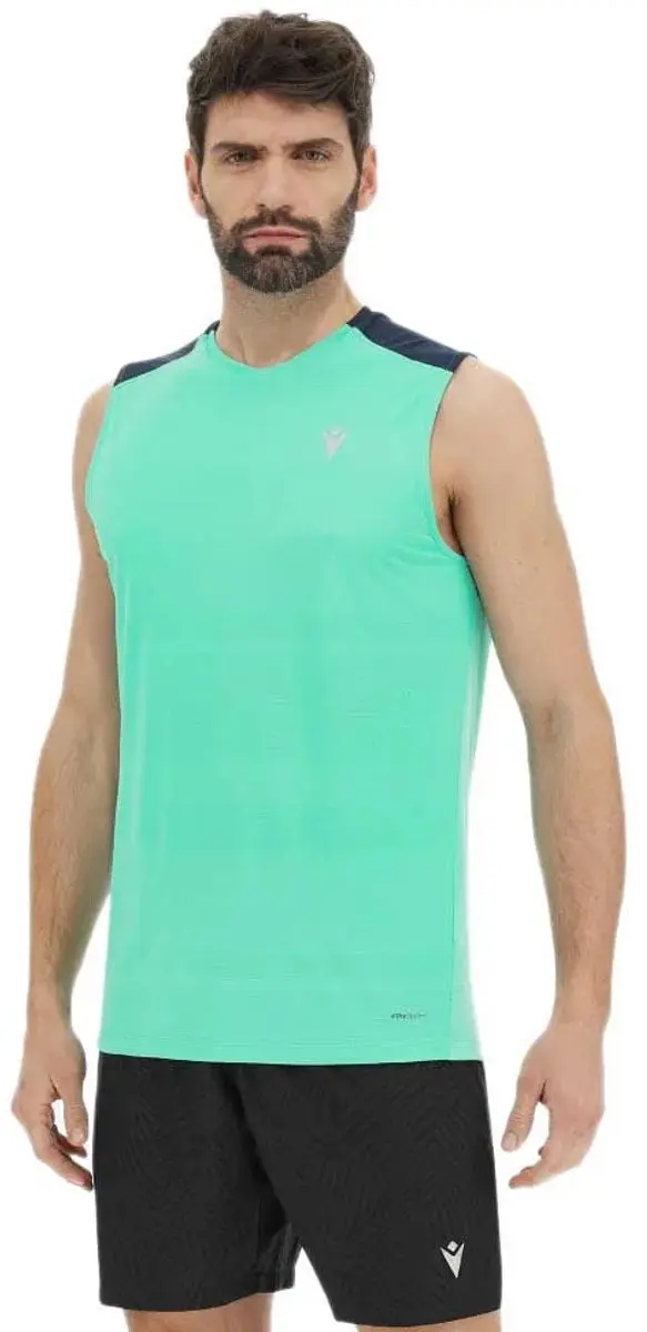 Macron Hervert Mouwloos T-shirt Groen S Man