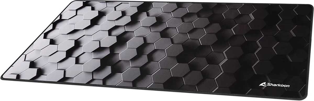Sharkoon Skiller SGP30 Muismat XXL 900x400mm - Hex - Zwart/Grijs