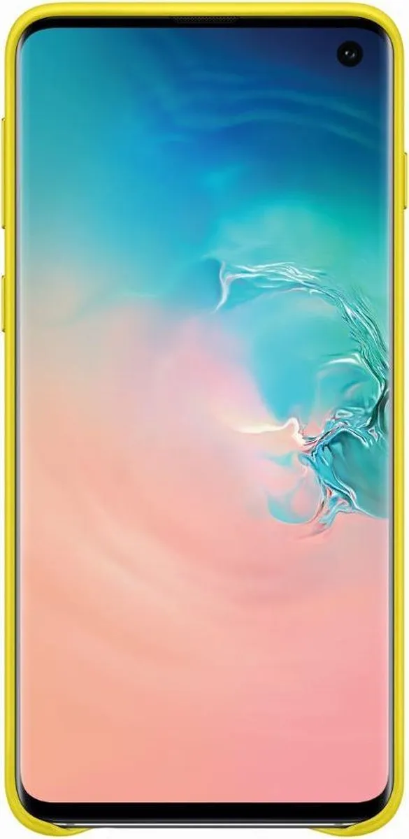 Samsung Lederen Hoesje Galaxy S10 - Geel - MPN 8801643644482