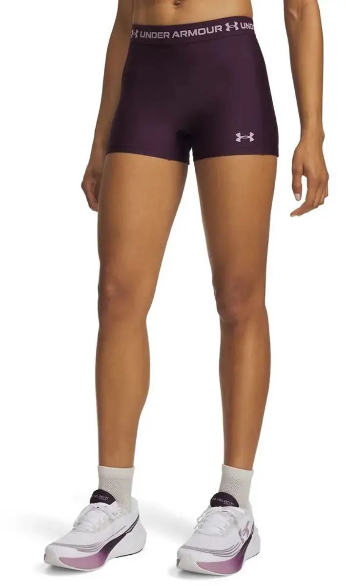 Under Armour HeatGear Shorty-PPL Dames Sportbroek - Paars/Roz - afbeelding 5 van 6