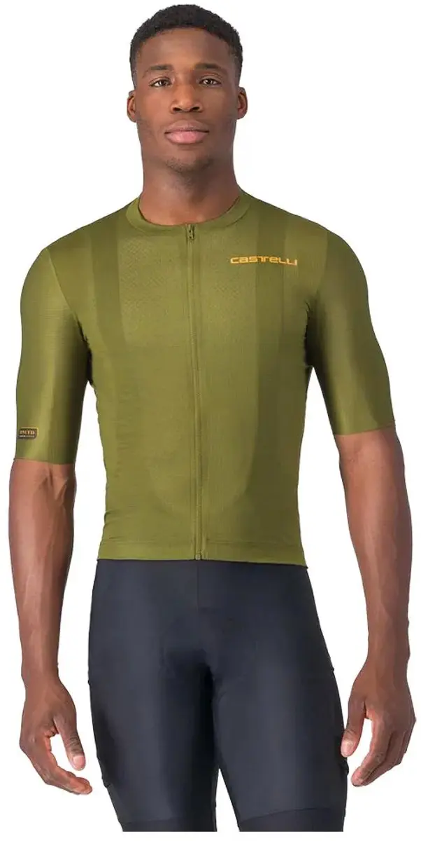 Castelli Unlimited Entrata 3 Korte Mouw Wielertrui Groen 3XL Man