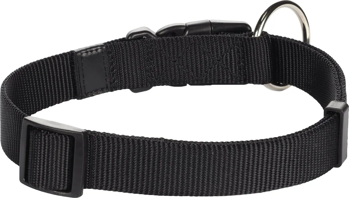 Flamingo Ziggi Halsband - Zwart L 45-65cm