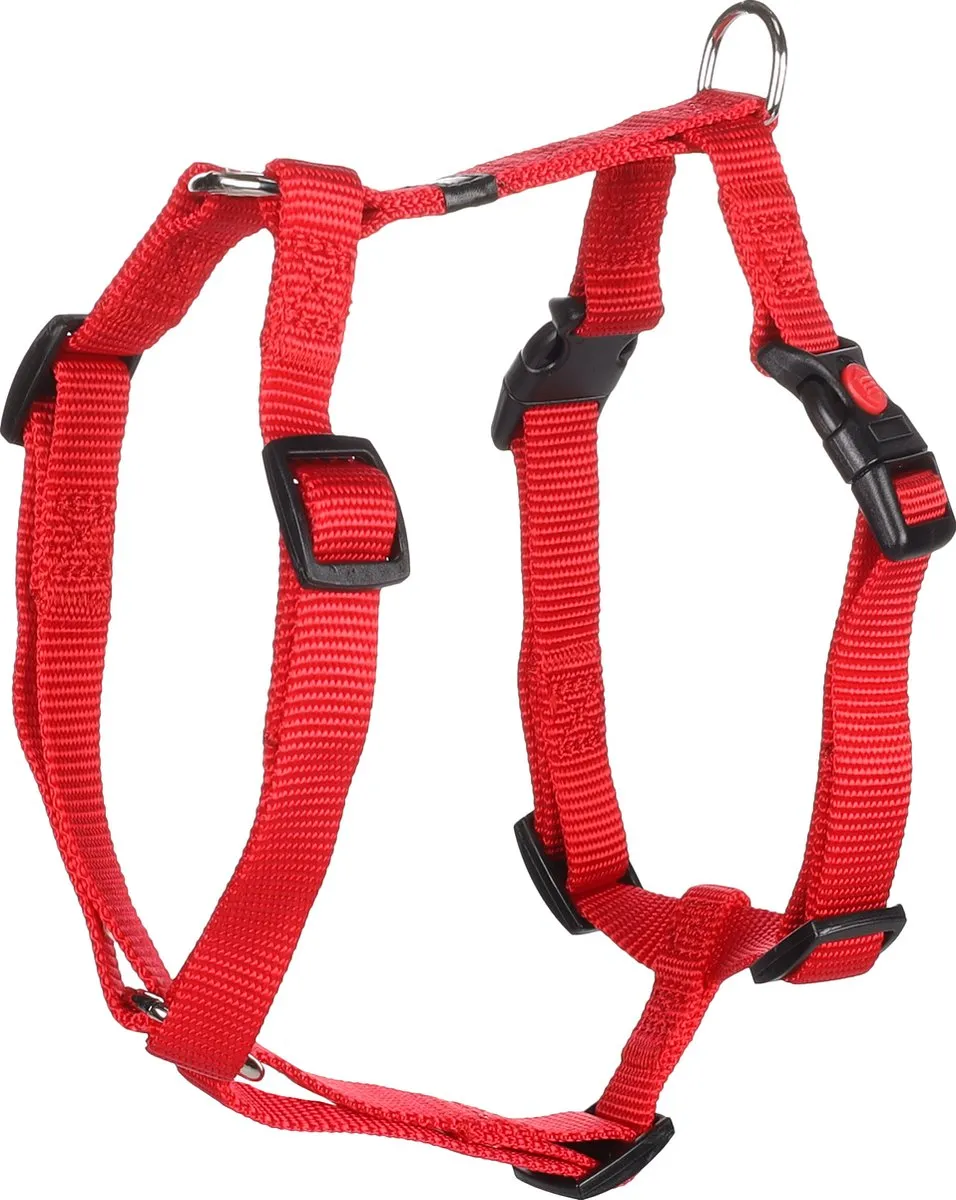 Flamingo Ziggi H-harnas Rood S 35-50cm