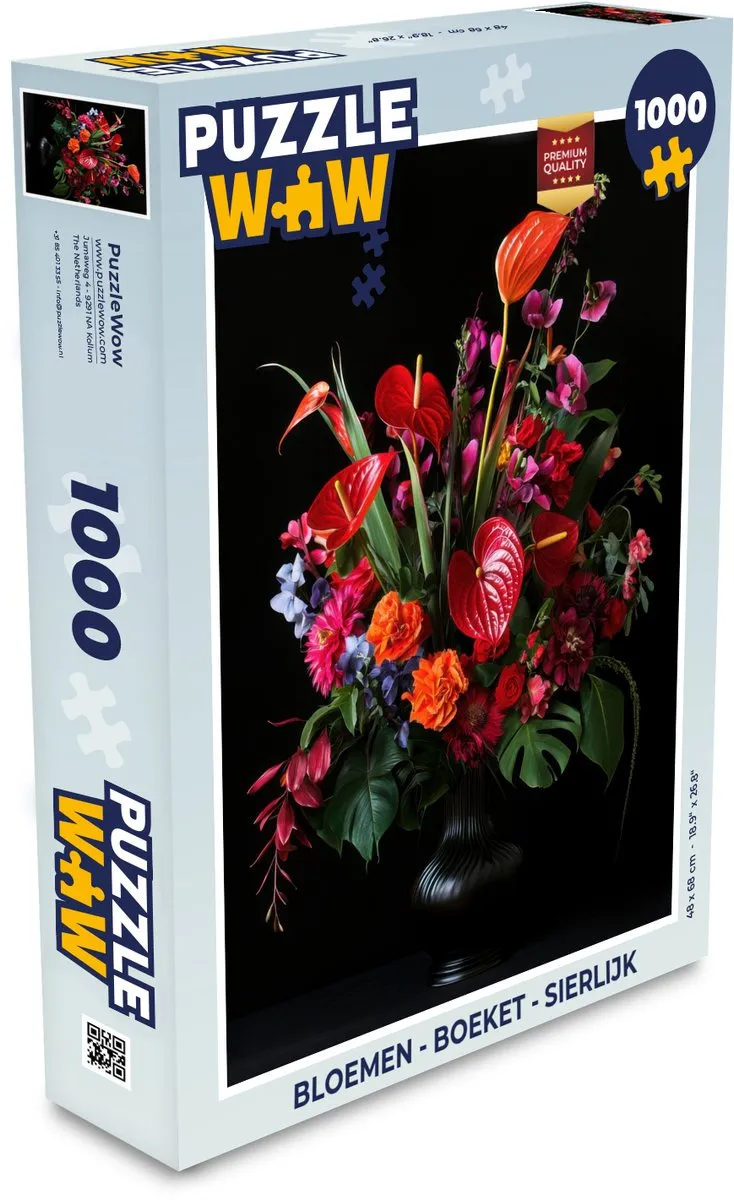PuzzleWow Bloemen Legpuzzel 1000 Stuks