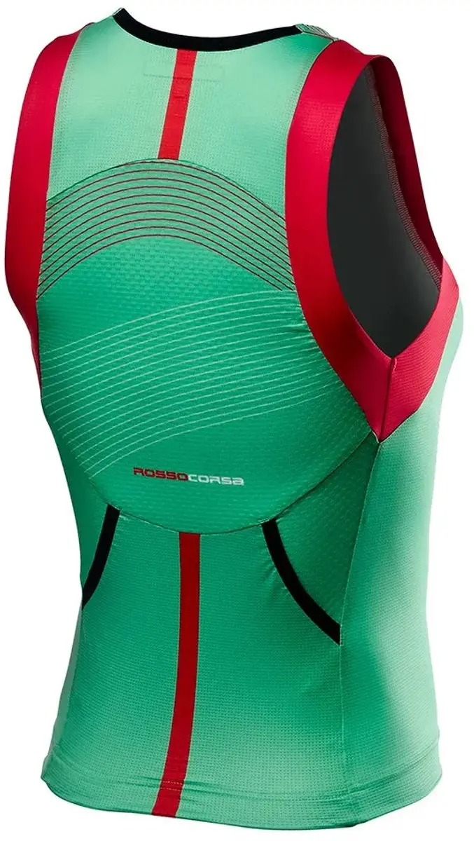 Castelli Free Tri Rosso Mouwloze Top
