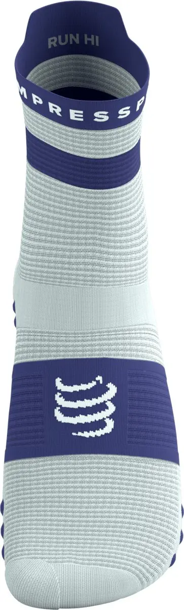 Compressport Pro Racing Socks V4.0 Run High - Wit/Oostersblauw - afbeelding 3 van 6