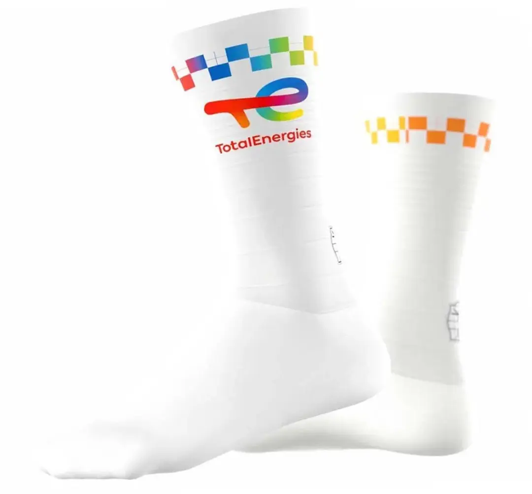 Bioracer Team TotalEnergies 2026 Sokken Wit - afbeelding 2 van 4