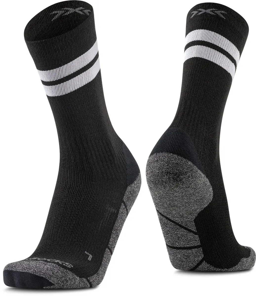 X-Socks Core Natural Graphics Crew Sokken Zwart/Antraciet 42-44