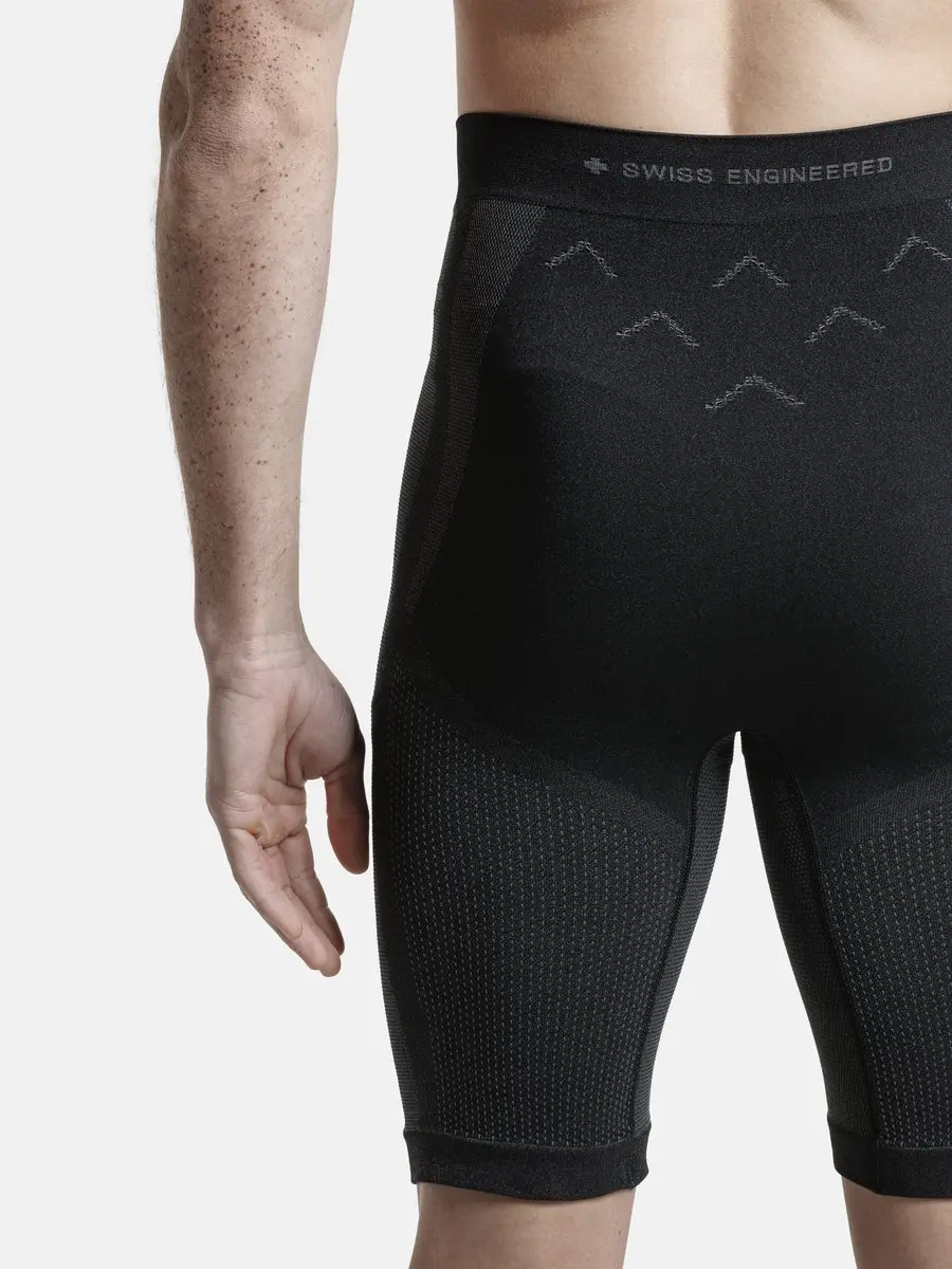 X-Bionic Xceed Run Short Heren - Zwart/Rhinogrijs L - afbeelding 2 van 6