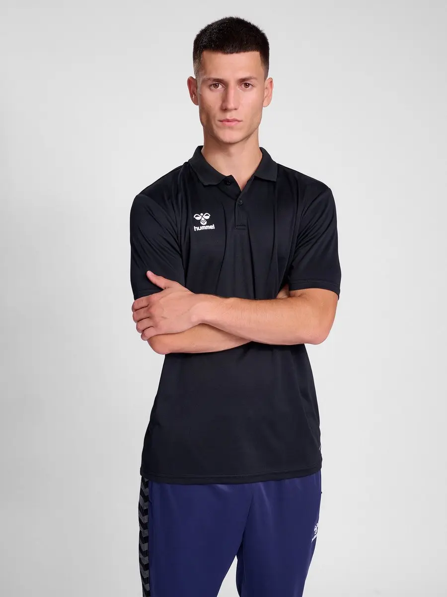 Hummel Essentiële Polo XL - Zwart - afbeelding 4 van 6