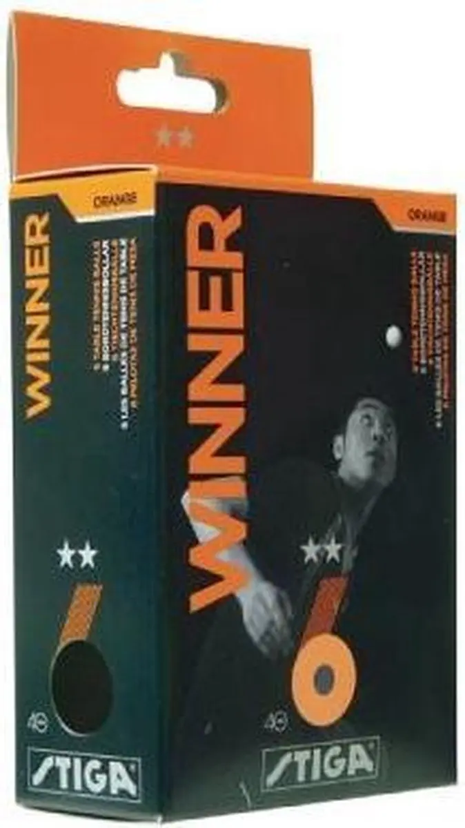 Tafeltennisballen Stiga Winner 2 star wit