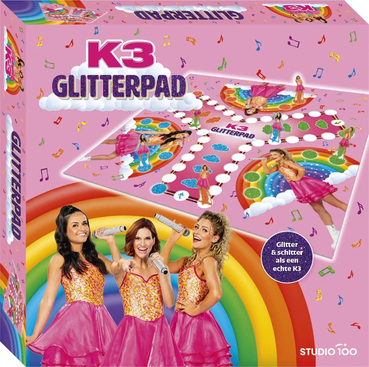 K3 Glitterpad Bordspel - 2-3 Spelers
