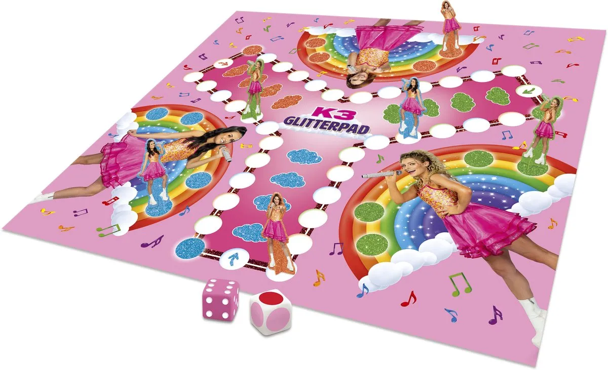 K3 Glitterpad Bordspel - 2-3 Spelers