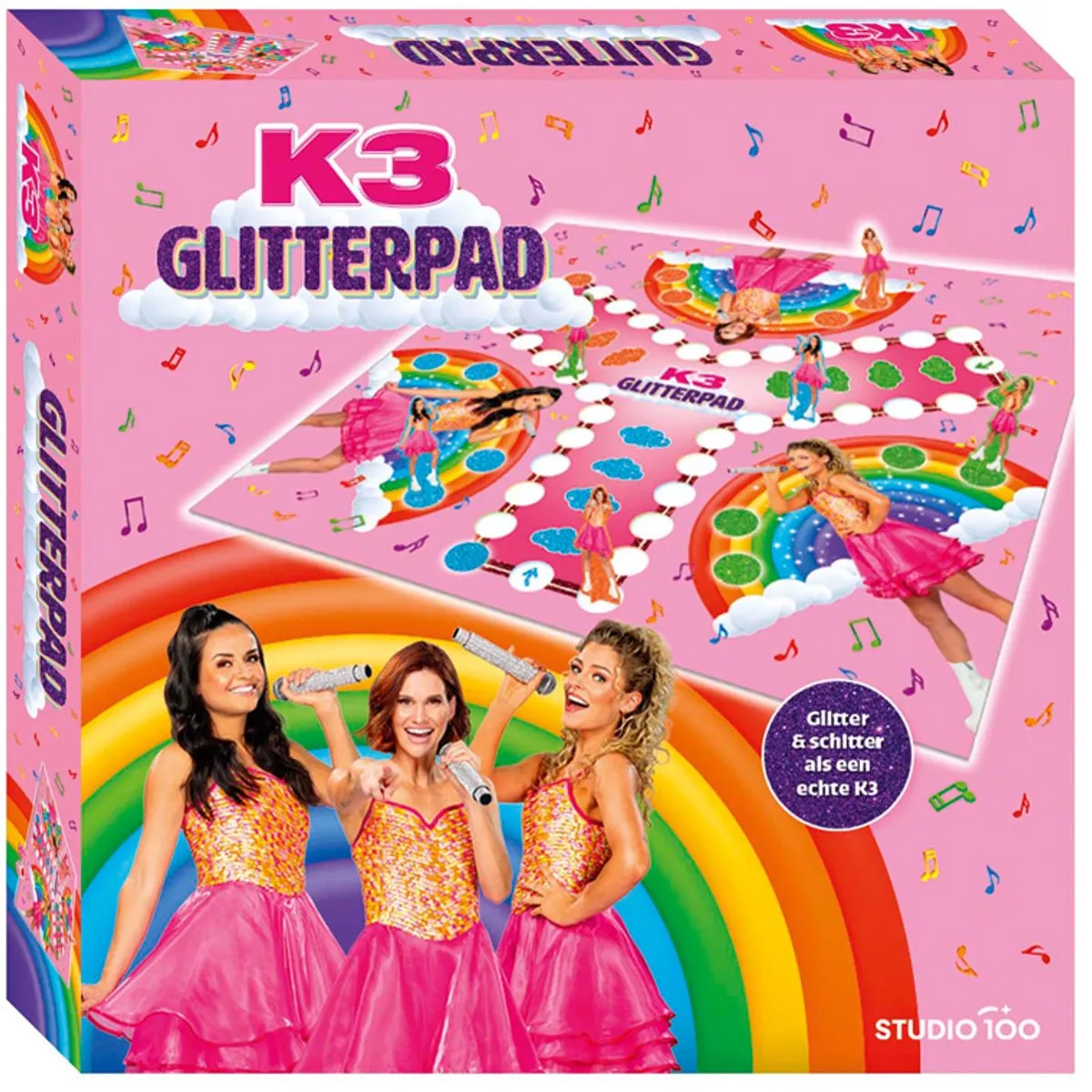 K3 Glitterpad Bordspel - 2-3 Spelers