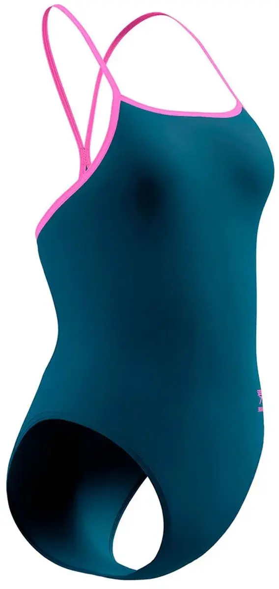 Speedo Solid Turnback Zwemkleding 30 - Blauw - afbeelding 2 van 4