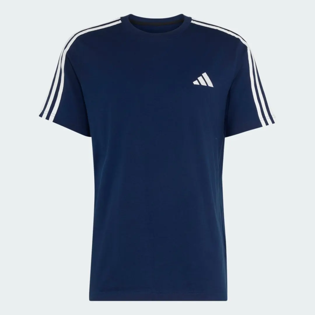 Adidas Essentials 3-Stripes T-shirt - Blauw - afbeelding 6 van 6