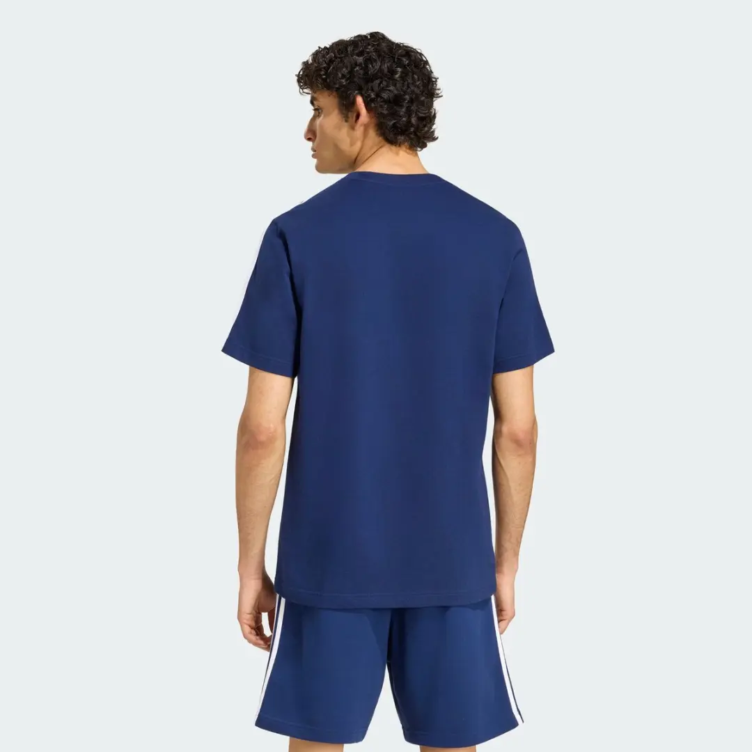 Adidas Essentials 3-Stripes T-shirt - Blauw - afbeelding 5 van 6