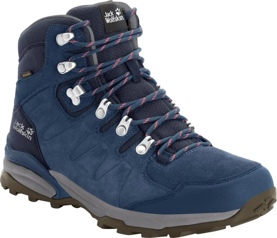 Jack Wolfskin Refugio Texapore Wandelschoenen Dames 39 - Dark Blue/Grey - afbeelding 2 van 6