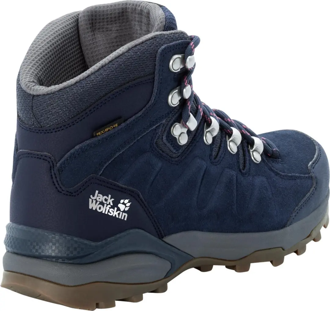 Jack Wolfskin Refugio Texapore Wandelschoenen Dames 39 - Dark Blue/Grey - afbeelding 3 van 6