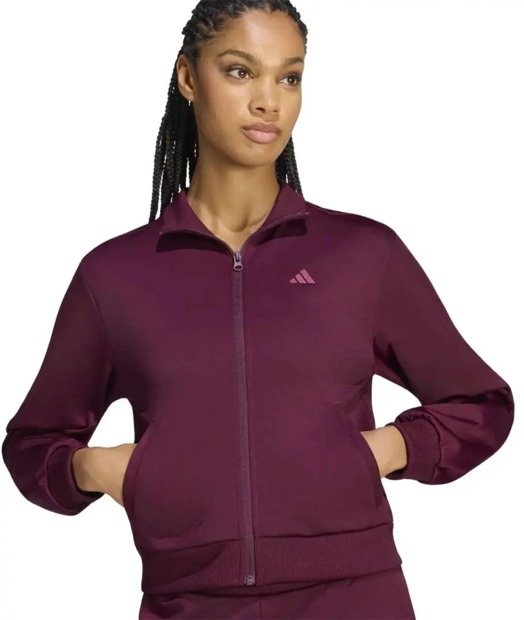 Adidas Essentials Feel Cozy Trainingspak KQ7582 - Paars S - afbeelding 4 van 4