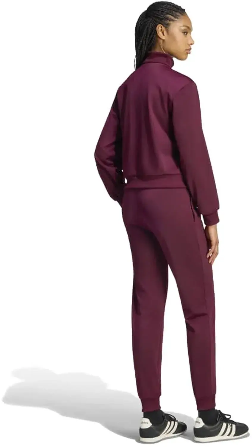 Adidas Essentials Feel Cozy Trainingspak KQ7582 - Paars S - afbeelding 2 van 4